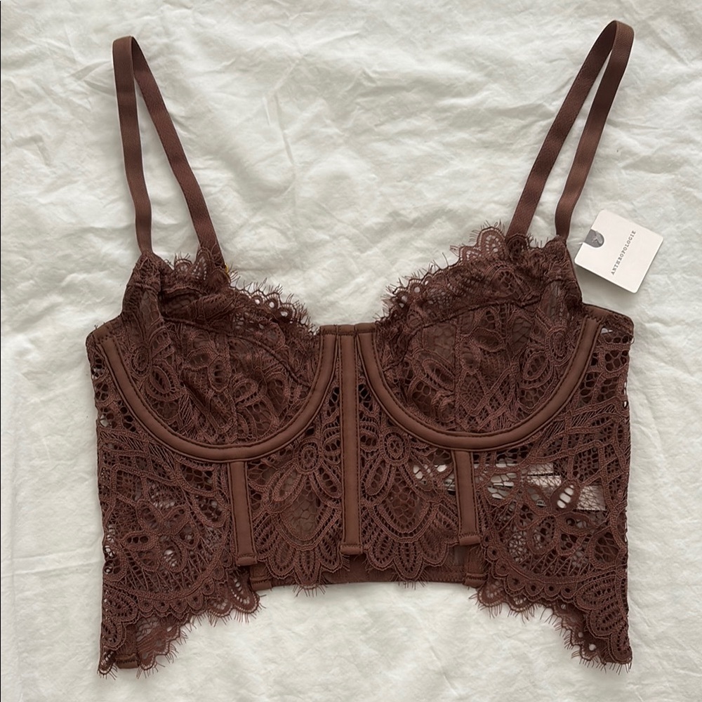 NWT Anthropologie Giselle Lace Bustier